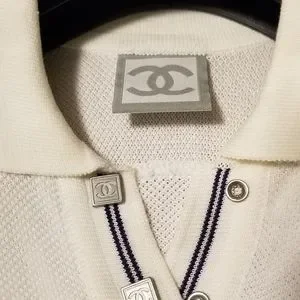 CHANEL | Tops | Rare Vintage Chanel Polo White Shirt Top Size 38